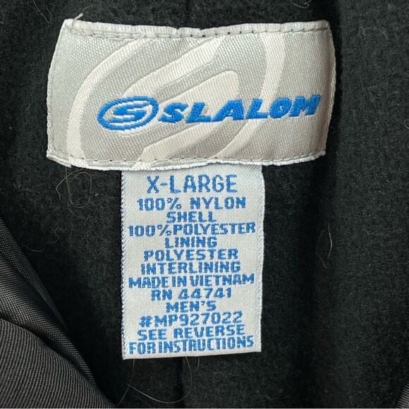 Slalom Men’s Nylon Performance Water Resistant Winter Ski Snow Pants Black XL - Picture 9 of 10